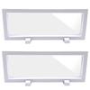 All Bright Display Stand for Acrylic Rubber Loose Transparent and Base of White Keychains, Straps, Case, Film, (Set 2) -