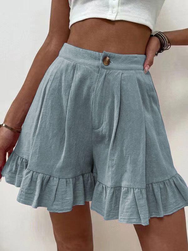 Women's 2025 High Waist Summer Casual Loose Wide Leg Shorts - European & American Style