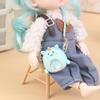 Dollhouse Mini Schoolbag Miniature Doll Crossbody Bag Shoulder Bag Handbag Backpack Shoulder Bag Decor Toys 1:12 Model