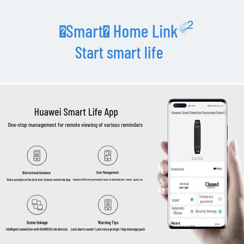 HUAWEI Smart Door Lock Pro with AI 3D Facial Recognition