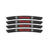 4Pcs Aluminum Car Badge Emblem Wheel Hub Rims Decor 3D Stickers For VW GTI Polo Golf Passat B6 B7 Jetta T-ROC Taigo CC Hub Cap