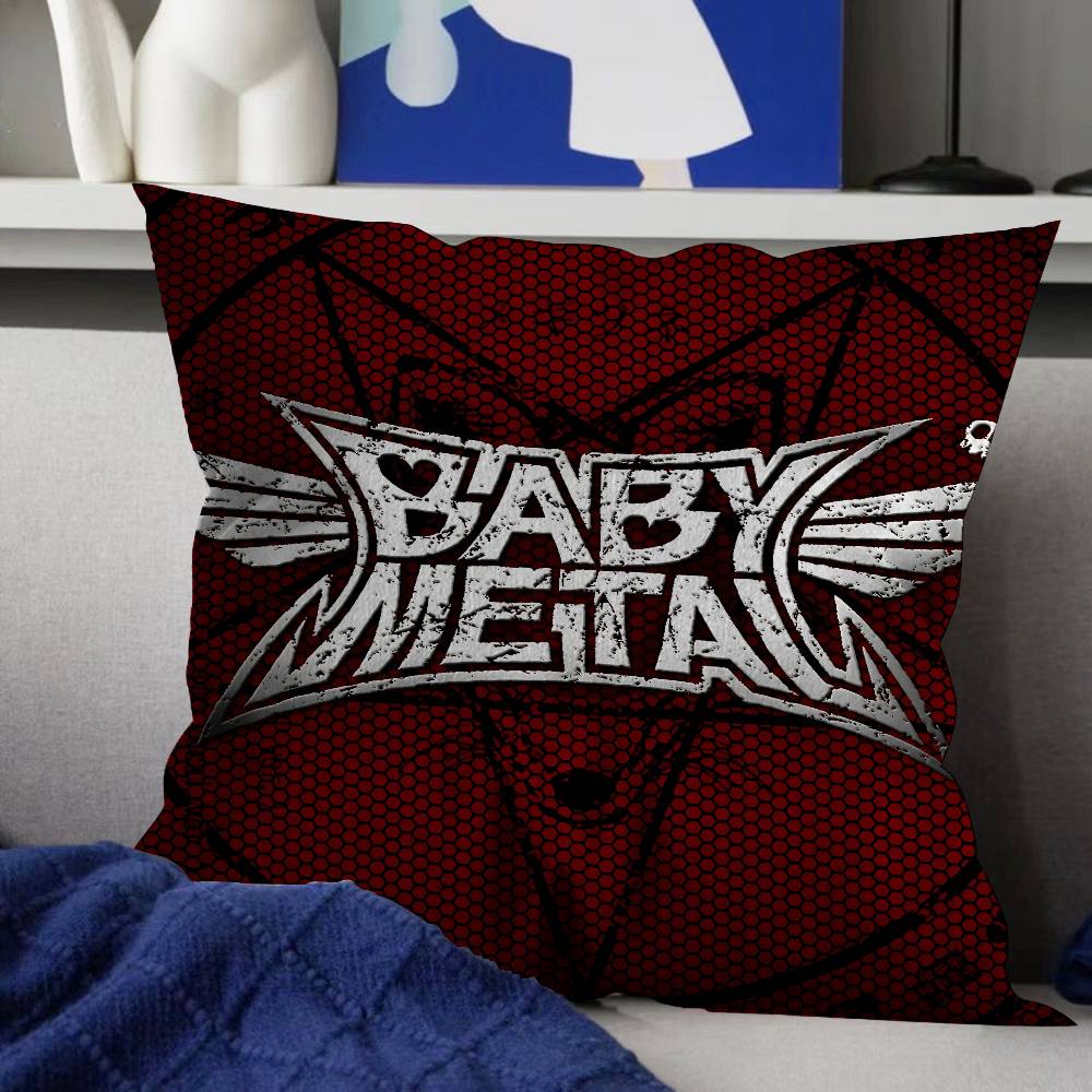 Japanese B-BABYMETAL Band Music Maple Design Cushion Cover Happy Autumn Harvest Decor Holiday Decorati Pillow Cover