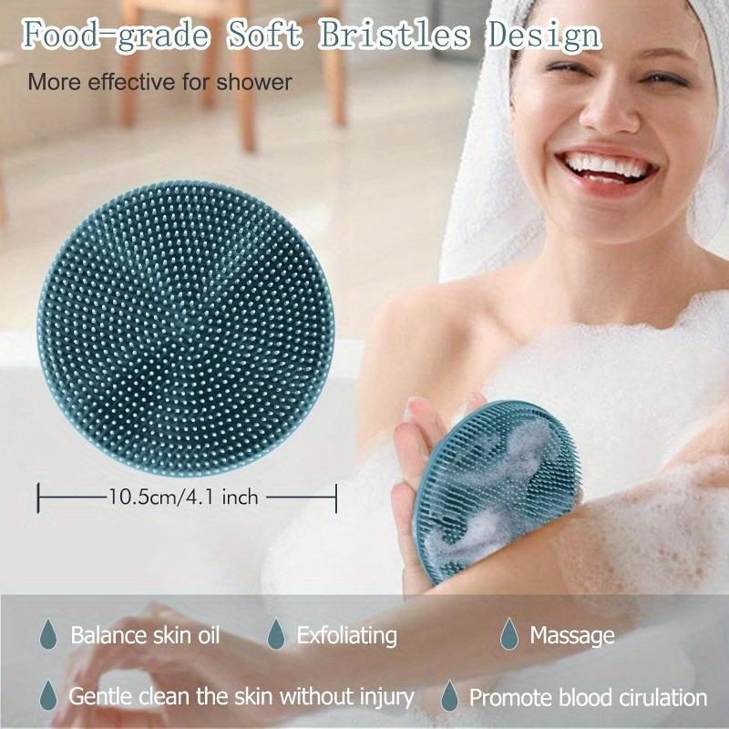 Zachte Siliconen Lichaamsscrubber Shampoo Borstel Handheld Douche Reinigingsborstels Exfoliërende Badborstel Hoofdmassage Badhulpmiddelen