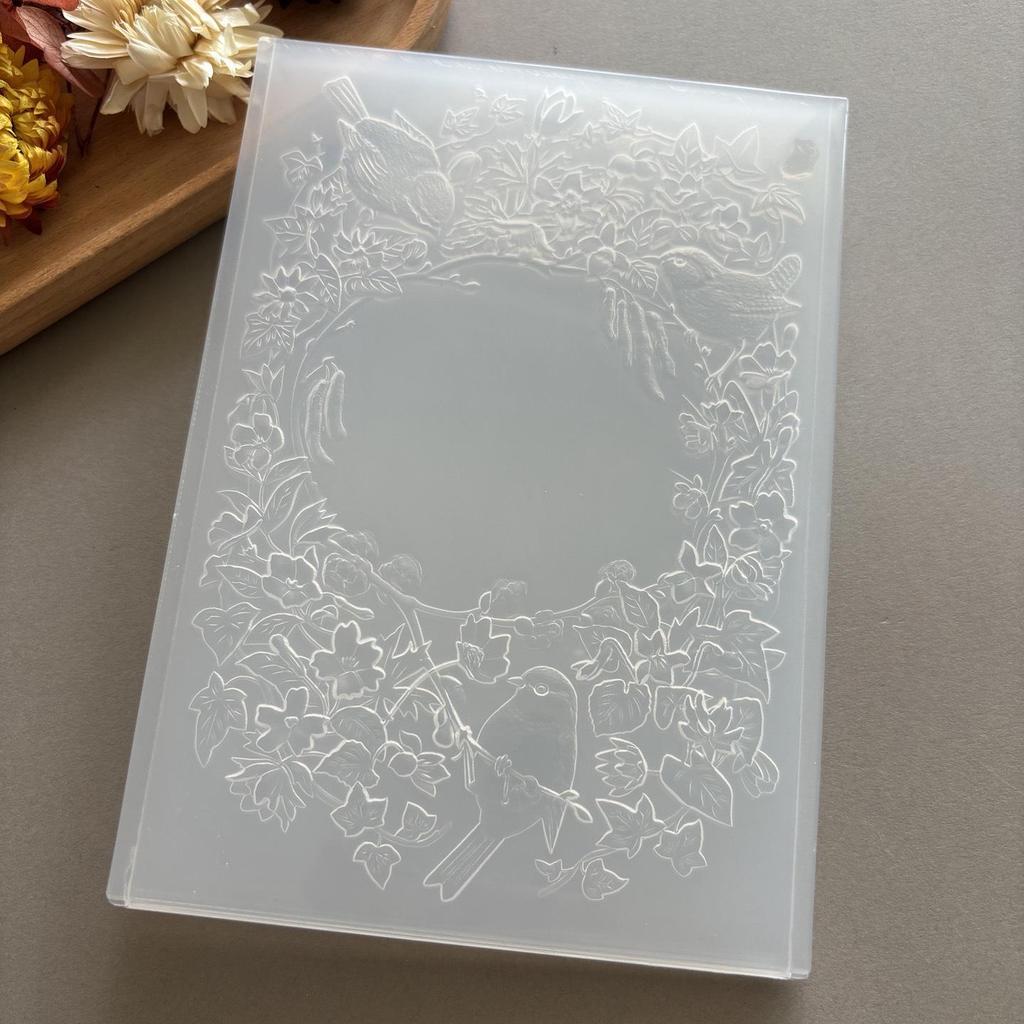 3D Embossed Butterfly Texture Mold for DIY Journal Crafting