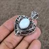 Milky Opal Gemstone Handmade 925 Sterling Silver Jewelry Pendant 1.77" KKG-10