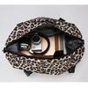 Large Capacity Women's Sports Fitness Bag Leopard Print Design Weekender Overnight Bag Portable Business Travel Bag