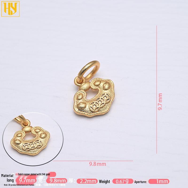 Позолоченный эмалированный кулон-замок мира с ключом - Ретро Праздничный Шарм-Подвеска для Ожерелья