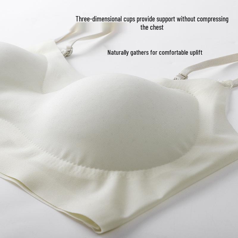 Ultradünnes Nahtloses Bügelloses Bequemes Camisole Damen-BH mit Schönem Rücken