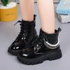 Koreanische version des Britischen stil kinder Martin stiefel retro mädchen leder stiefel kurze stiefel