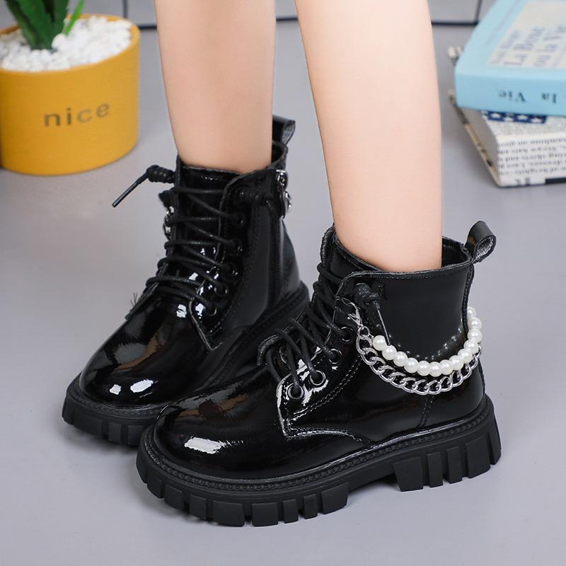 Koreanische version des Britischen stil kinder Martin stiefel retro mädchen leder stiefel kurze stiefel