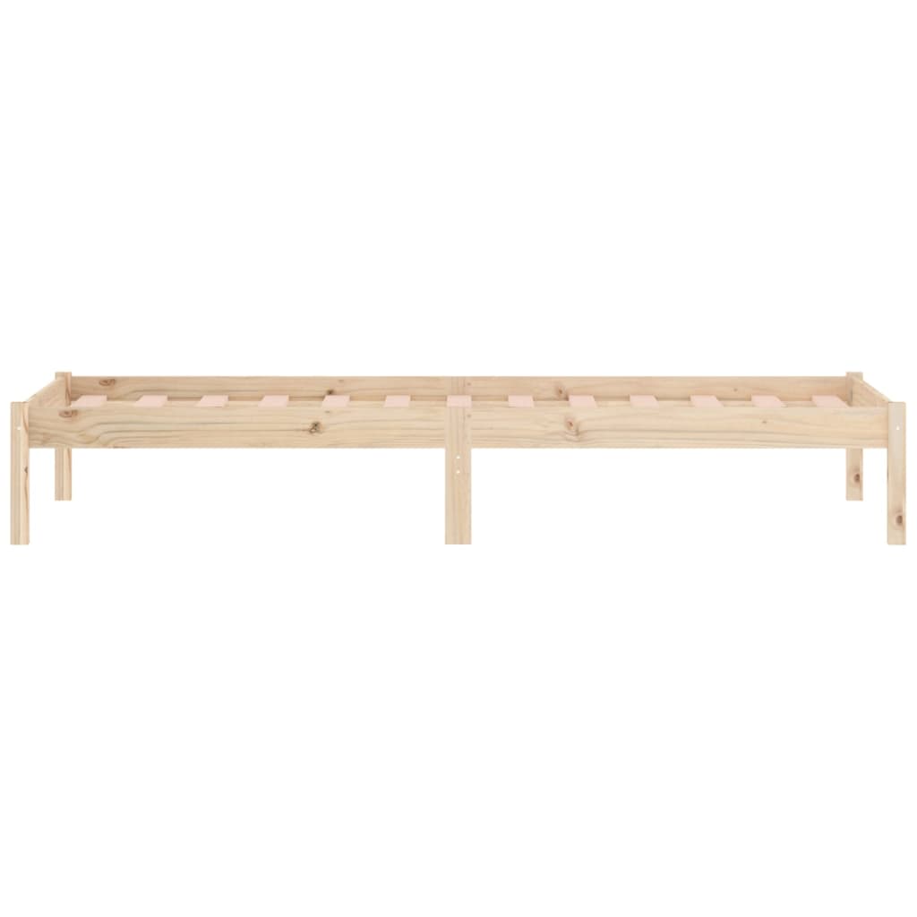 Solid Wood Bed Frame Without Mattress 100 X 190 Cm Pine