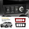 Carbon Fiber Cigarette Lighter Frame Trim for Toyota RAV4 2006-2012 LHD RHD Center Console Panel Cover