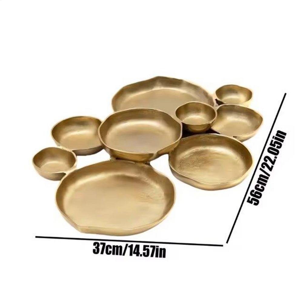 

Cluster Bowls For Entertaining 9-Grid Table Centerpiece Divided Platter Cluster Snack Bowls For Home Living Room Wedding Banquet