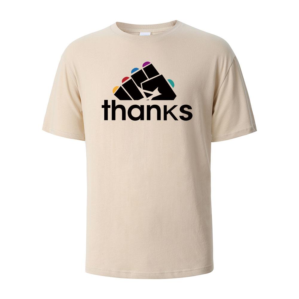 Thanks Funny Graphic Printing TShirts Comfortable Summer Pure Cotton Tops For Men Women My Body My Choice Basic Men Clothing