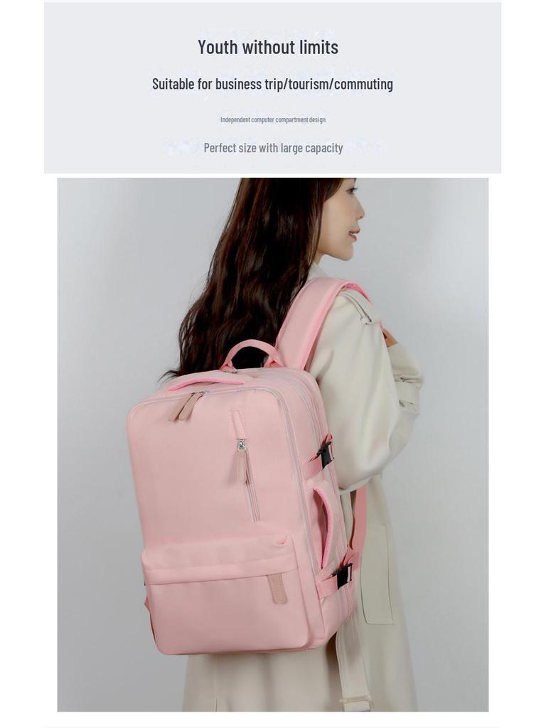 Expandable Large-Capacity Laptop Backpack for Business Travel