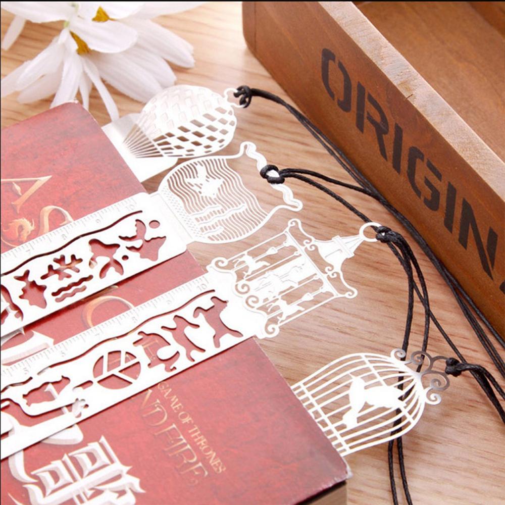 Hollow Bookmark Ruler Creative Beautiful Resistant Painting Drawing Ruler for Students to Learn School Campus Office Stationery