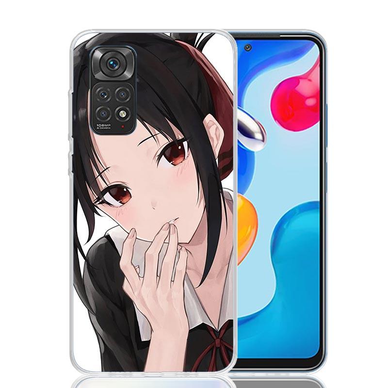 Kaguya Sama Shinomiya Handyhülle Für Xiaomi Redmi Note 15 14 13 12S 12 Pro Plus 11S 11E 11 11T 10S 10 Kunst Weiche Musterabdeckung Rot