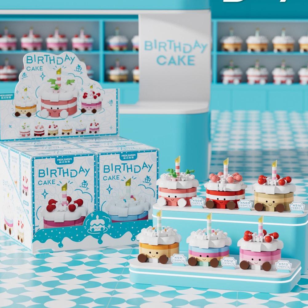 Kuchen Dekoration Ziegel Baukasten Mikro Bausteine Kinderspielzeug Erwachsenen Baustein Mini Spielzeug für Mädchen Geburtstagsgeschenk