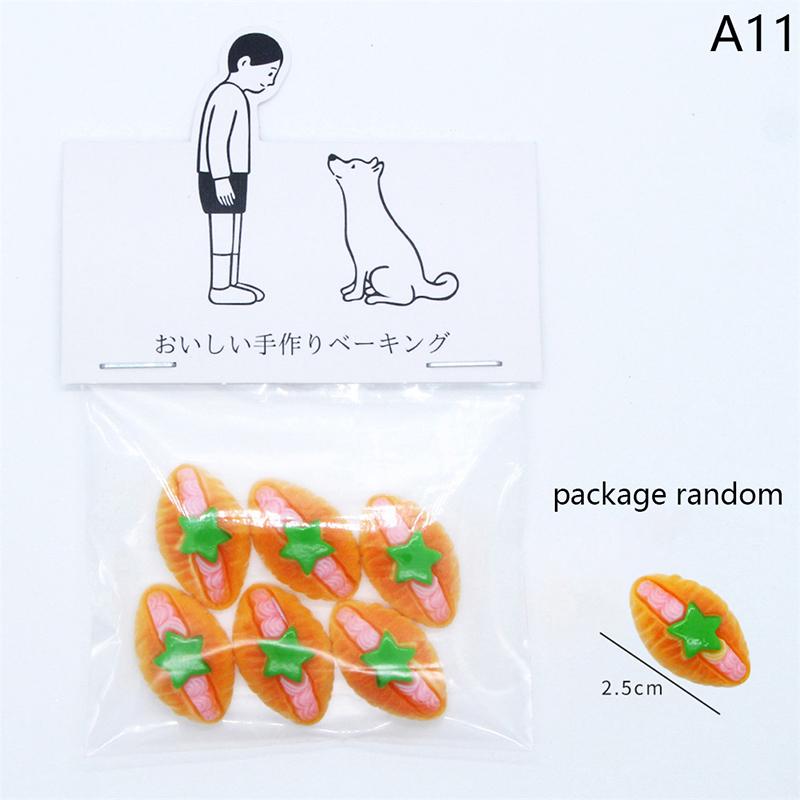 1 Bag 1/12  Miniature Simulation Bread Fruits Dollhouse Miniature Food Breakfast Snack Dessert Cookie Donuts Candy Kitchen Toys
