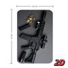 Tactical AR Rifle Metal Wall Sign for Gun Room Man Cave Garage Decor