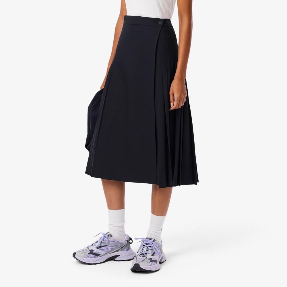 Lacoste Women's Wrap Pleated Midi Skirt JF5406-55NHDE