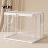 Book Storage Organizer Clothes Bag, with Lid And Handles, Large Capacity Dustproof Bag Organizer, Transparent PVC Container for Toys Student Textbooks