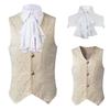 Vest Men Renaissance Steampunk Coat Gothic Jacquard Waistcoat Single Business Suit