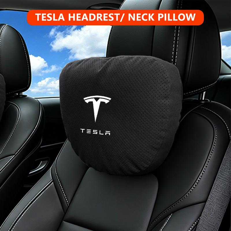 AMN1 Tesla Model Y Juniper 2026 Tesla Model 3 Highland 2026 Model S X Interior Neck Pillow Car Headrest Waist Pillow Accessories 2025