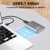 mSATA To USB 3.1 Gen2 6Gbps SSD Enclosure Adapter Case with Type C Port for mSATA Internal Solid State Drive Hard Drive