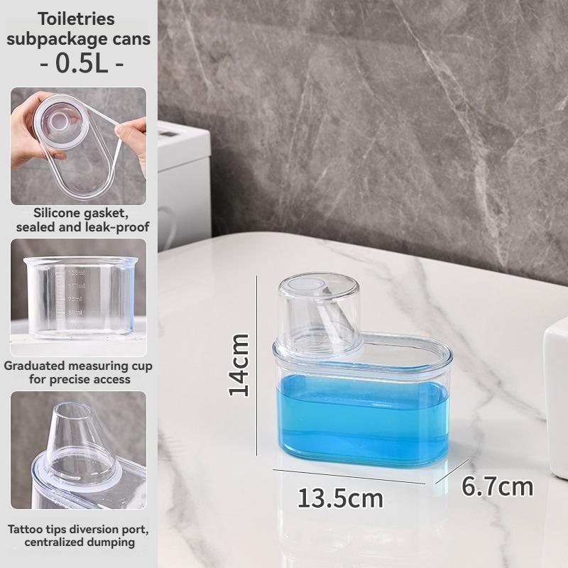 Airtight Laundry Detergent Dispenser Transparent Clothes Softener Dispenser Large Capacity for Food Powder Storage Container