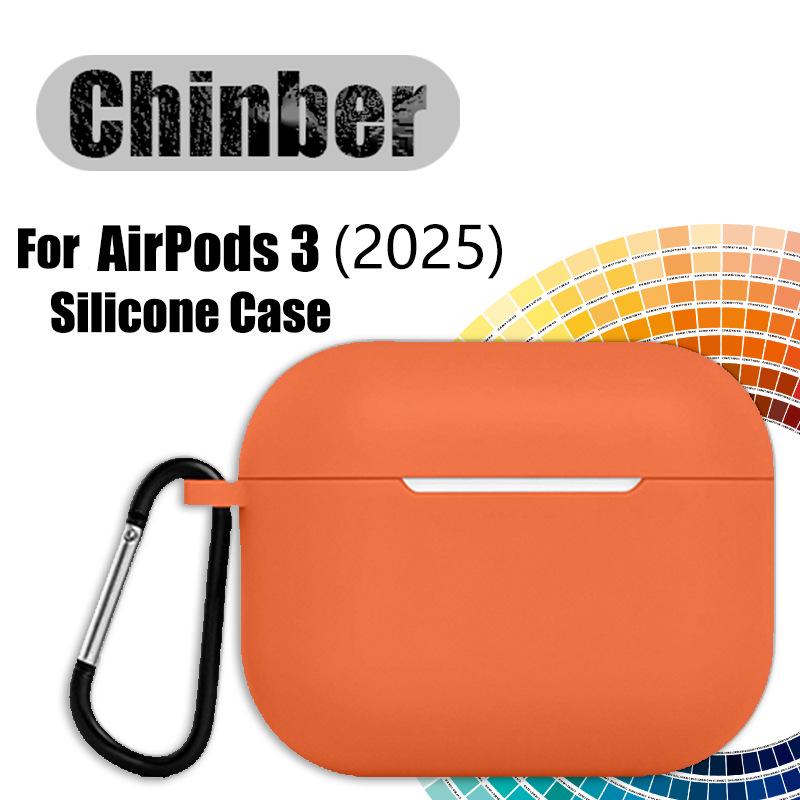 Silicone Protective AirPods Pro Case for 3rd Gen Apple Bluetooth Earphones 3rd Generation оранжевый
