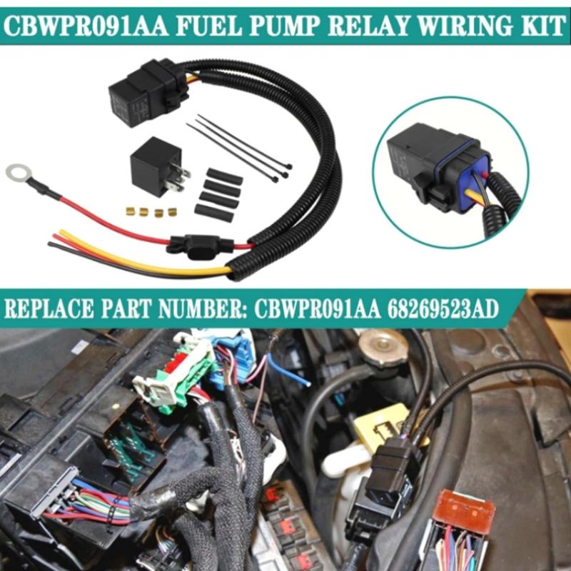 High Performances Fuel Pump Relays Wiring Set CBWPR091AA CSZDV621AA CBP4P541AB 68269523AD 04727370AA 4727370AA For 1500
