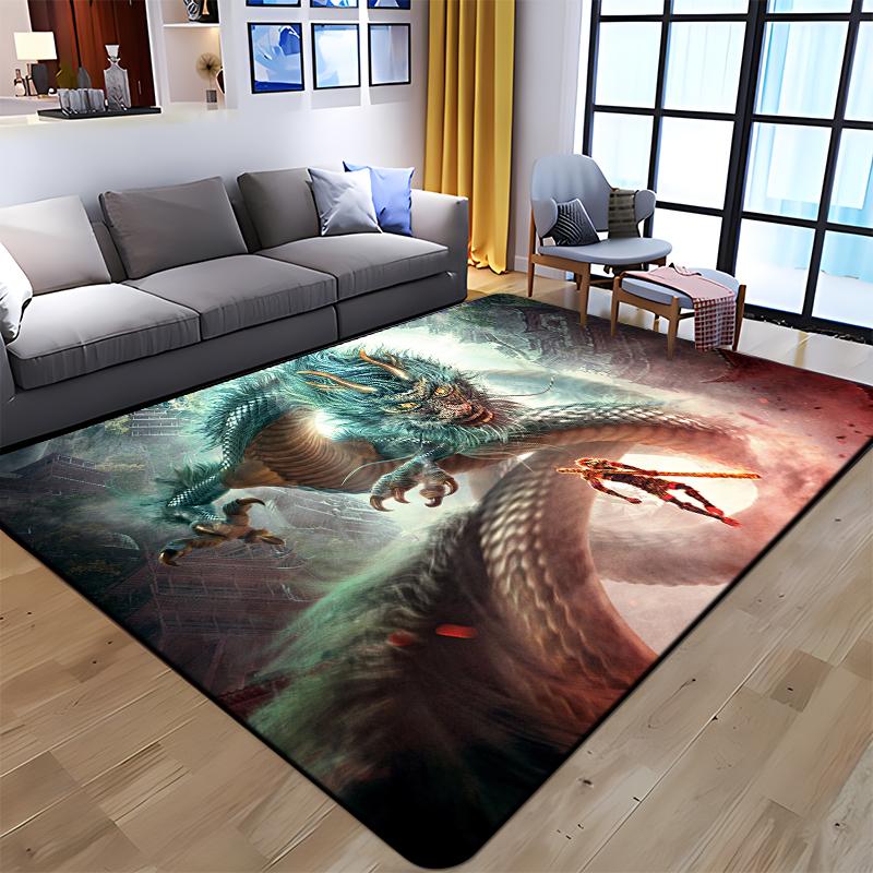 Sun WuKong Monkey King Printed Carpet for Living Room Large Area Rug Soft Mat E-sports Chair Carpets Alfombra Gifts Dropshopping