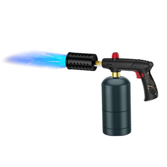 Maçarico a Propano Potente Maçarico de Cozinha para Carvão com Trava de Segurança Multifuncional Maçarico de Soplete para Chef Gadgets de Cozinha para Churrasqueira Sous Vide BBQ