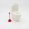 Dollhouse Simulation White Toilet Seat Vintage Dollhouse Bathroom Baby Pretend Toy Doll Accessories