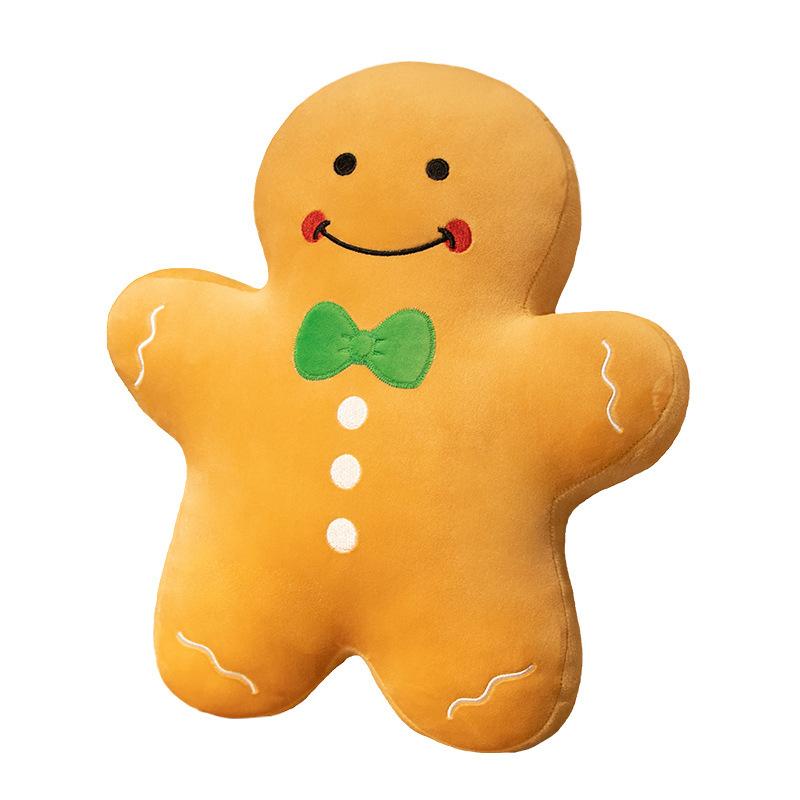 Christmas Series Pillow Snowman Christmas Tree Gingerbread Man Plush Toy Christmas Decoration Pillow Ornaments