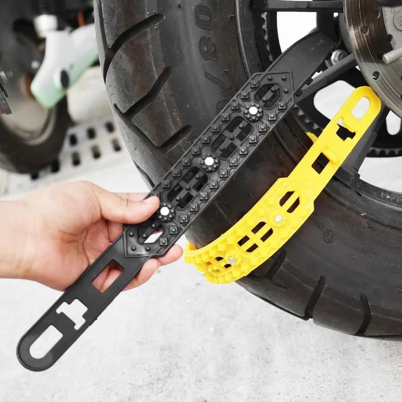 1/2pcs Winter Outdoor Car Tire Wheel Chain Emergency Double Grooves Anti Slip Auto Tyre Snow Chains Anti-skid Car Accessories