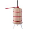 Fruit Wine Press, 7.93Gal/30L Manual Juice Maker, Solid Beech Wood Basket, Vintage Traditional Juicer with 6 Press Wooden Blocks, 2 Filter Bags, Heavy