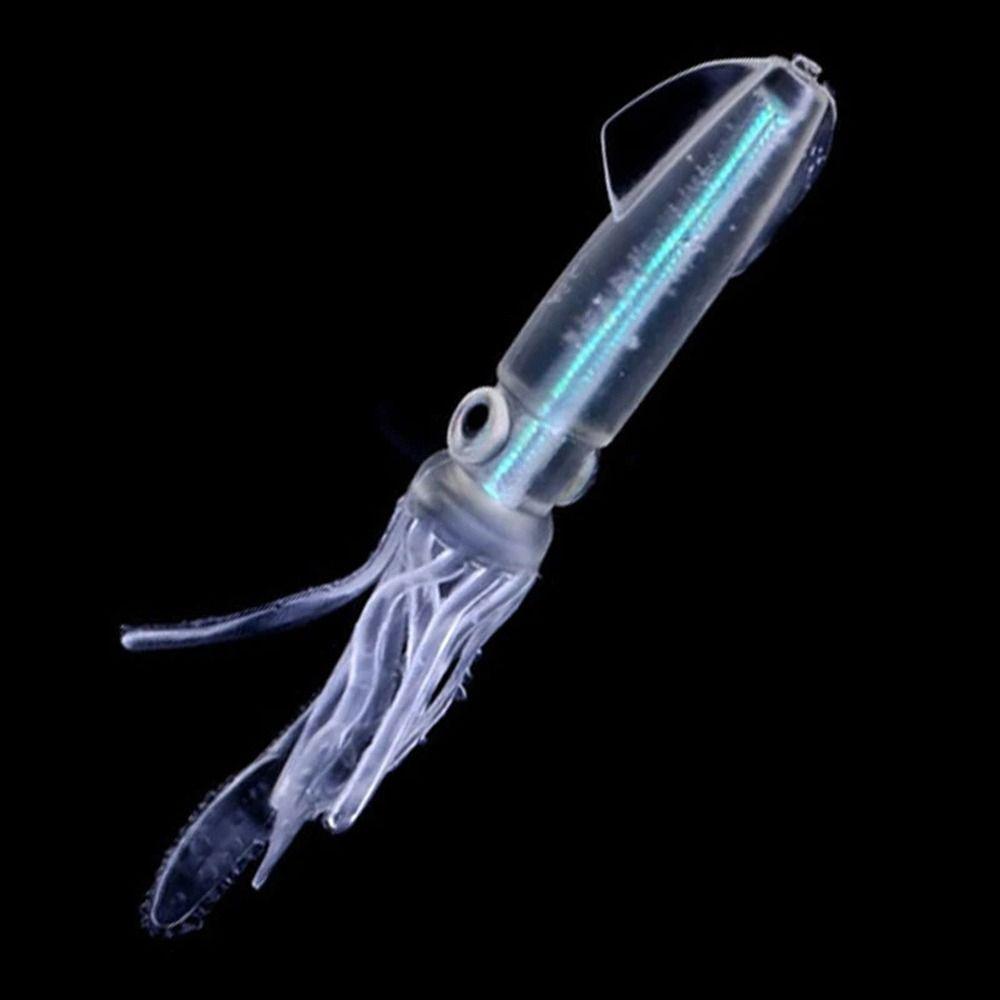 Glow In the Dark Luminous Squid Colorful Tube Artificial Bionic Octopus  Jig Bait