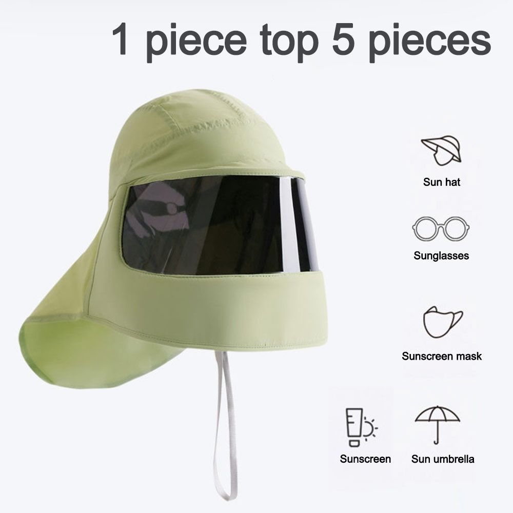 Atmungsaktive Sommer-Sonnenhüte Anti-UV-Gesichtsmaske Neue Sonnenschutz-Gesichtsmaske Sommer