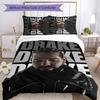 Drake 3pcs Bedding Set Duvet Cover Closure Includes 1 Duvet Cover & 2 Pillowcases for All Seasons Bedroom Home Dorm Decor