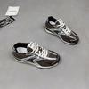 Retro contrasting color splicing women's new mesh surface is breathable, comfortable and light, sports and leisure