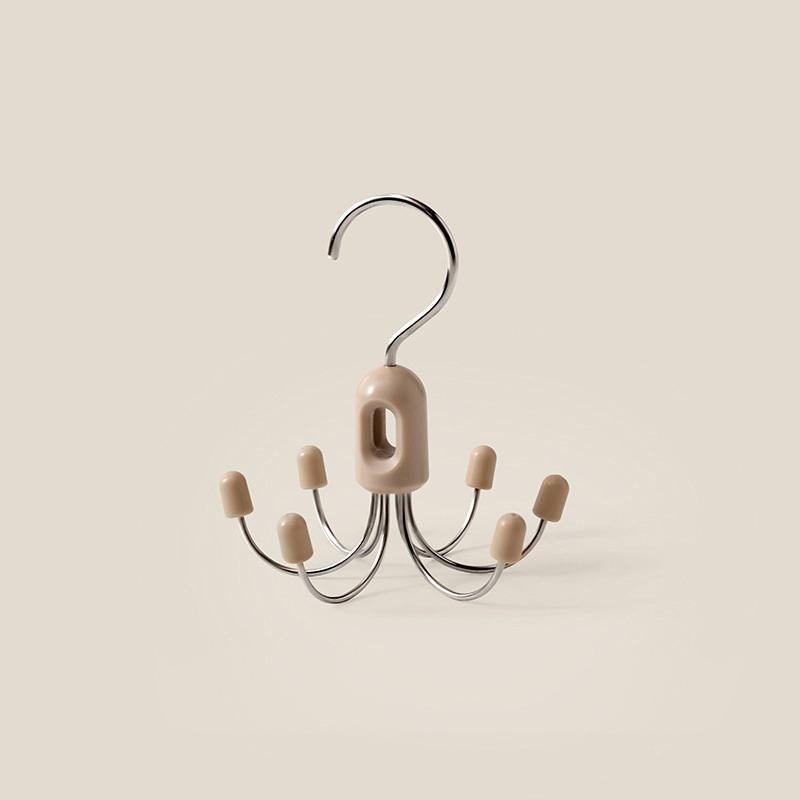 Foldable Hook Underwear Sling Bag Hat Storage Artifact Multifunctional Home Wardrobe Rotating Metal Hook