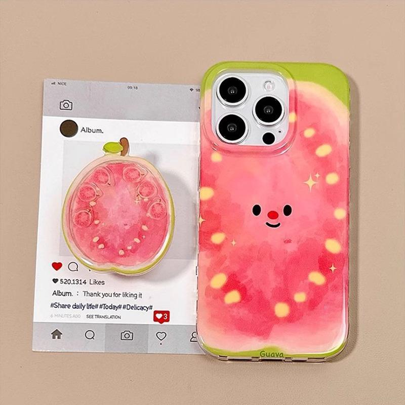 

Single Layer Guava Expression for IPhone16pomax for Apple 15pr Mobile Phone Case 14 New Style 13 Cartoon 12 For Apple 6