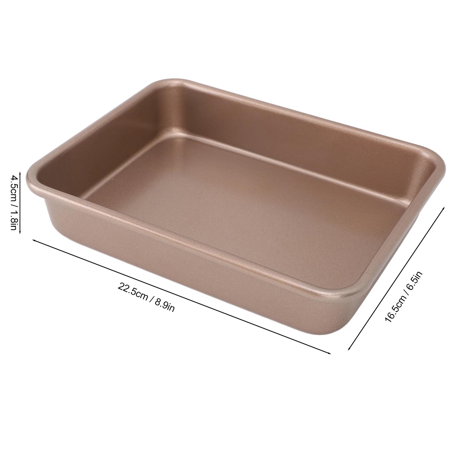 

Прямоугольный противень для духовки 9/11/13 дюймов, из пищевой углеродистой стали, противень для выпечки, инструмент для выпечки во встроенной духовке, подходит для высоких температур