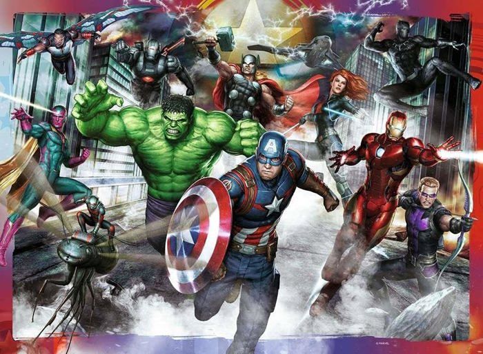 Puzzle 100 P XXL - RAVENSBURGER - Les Plus Grands Héros / Marvel Avengers - Pièces XXL - Mixte - 6 Ans Et Plus