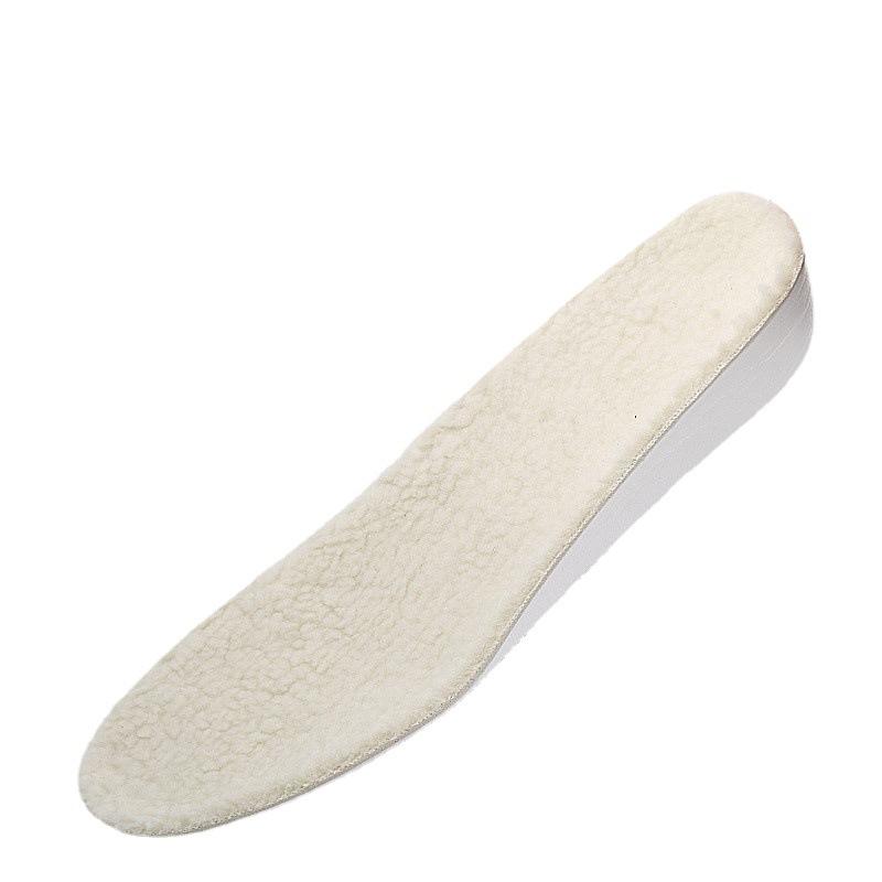 Winter Warm Breathable Sweat Absorption PU Physical Inner Height Increase Insole Imitation Wool Insole Men's and Women's Sports Full Pad