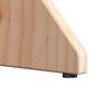 Coffee Table Set 2 pcs Natural Solid Pine Wood