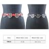 Y2K Pentagram Metal Chain  for Women Streetwear Dress Waist Accessory