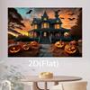 1 Piece of Gothic Victorian Style Haunted House Background Cloth - Halloween Party Decoration Banner Halloween Decoration